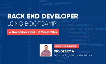 Back End Developer Long Bootcamp – With Dio Dzaky